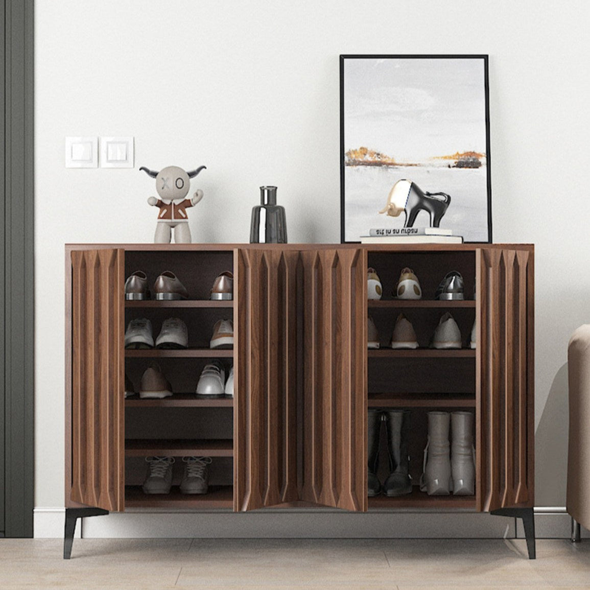 <包送貨包安裝>法式復古鞋櫃BLG001