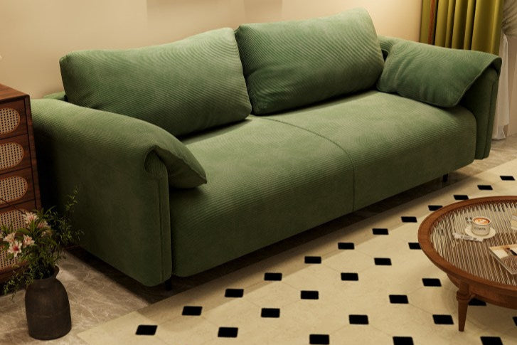 <包送貨包安裝>小户型復古風灯芯絨直排懶人沙發CG002