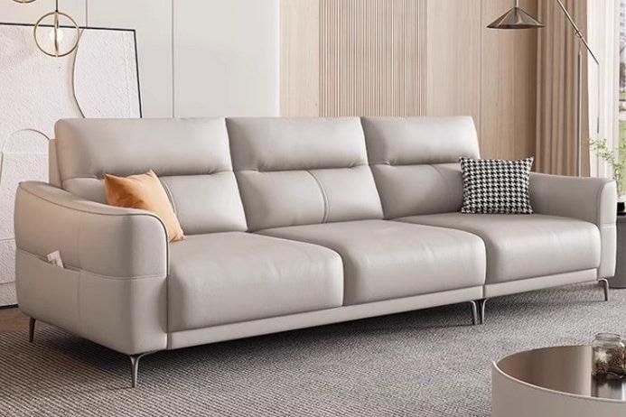 <包送貨>意式極简真皮四人位沙发SA001