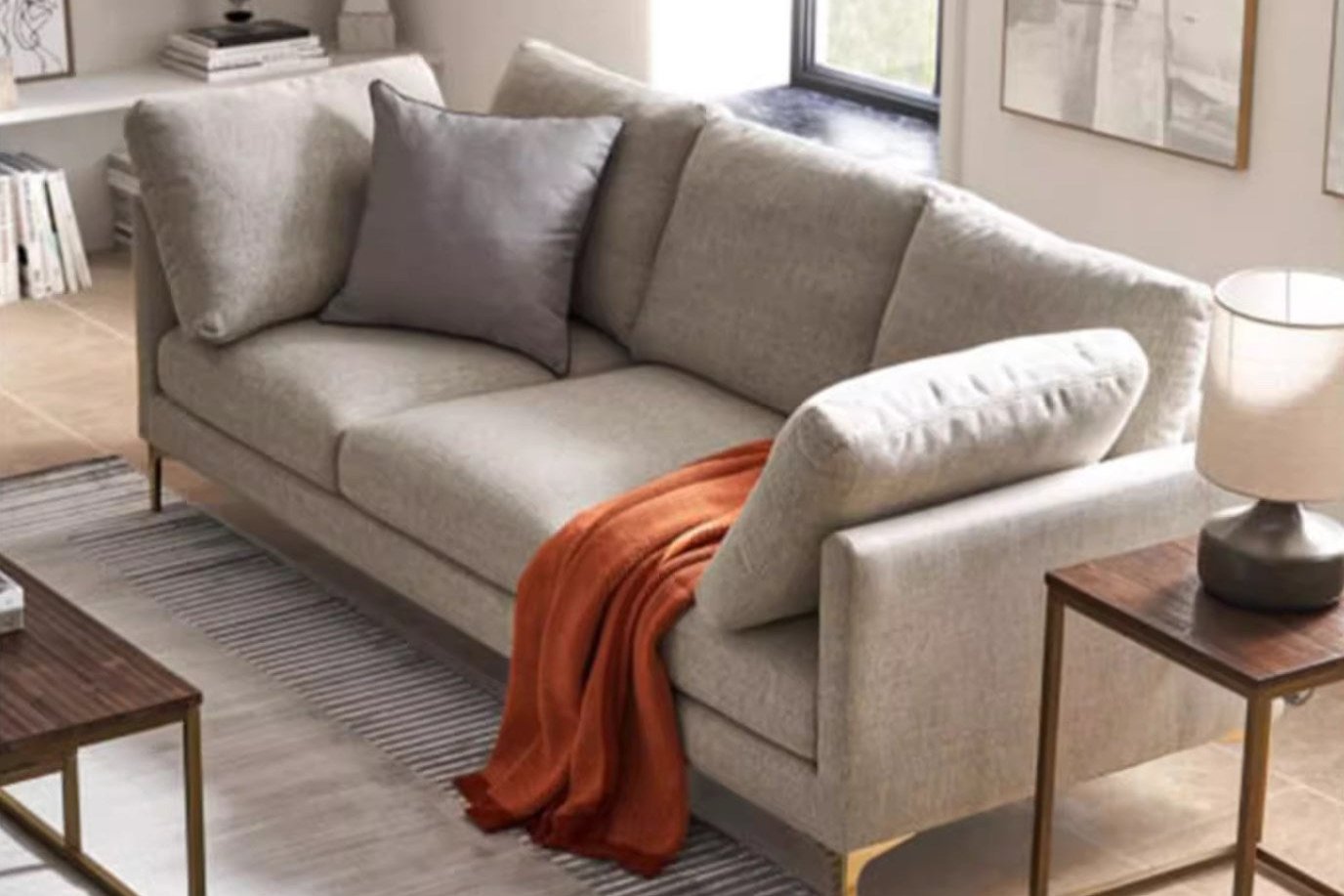 <包送貨包安裝>北歐現代簡約布藝沙發SA035