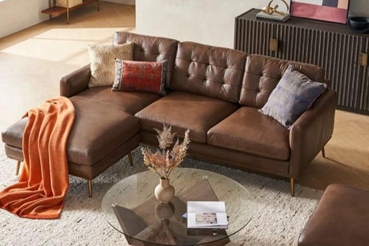 <包送貨>法式復古風真皮沙發SA041