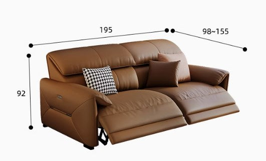 <包送貨包安裝> 意式極簡小牛皮沙發SAT002