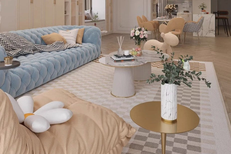 <包送貨包安裝>美式拉扣月球表面沙發SAT005