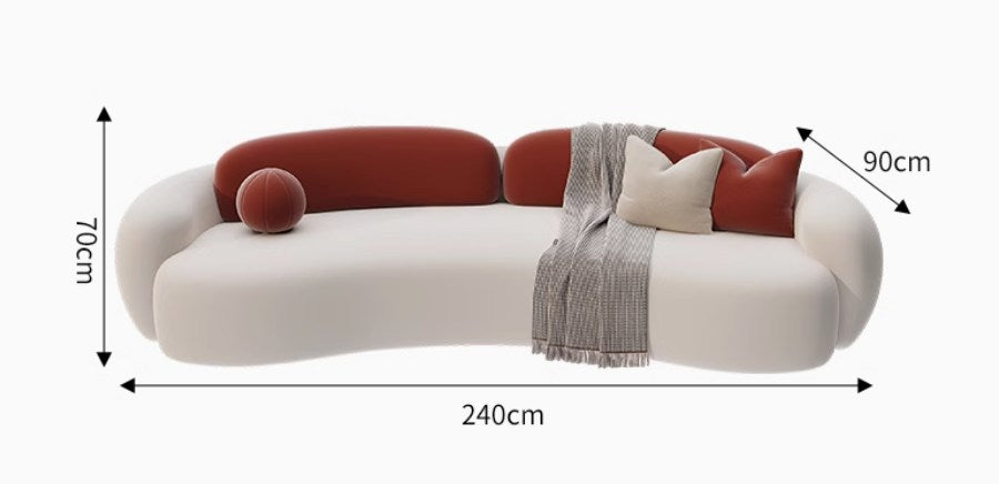 <包送貨包安裝>輕奢雙色磨砂絨沙發SAT007