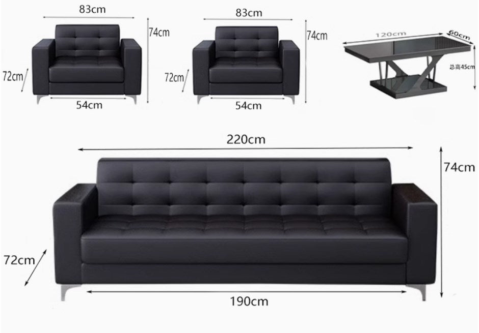 <包送貨包安裝>商務會客沙發茶几组合套装TOF11