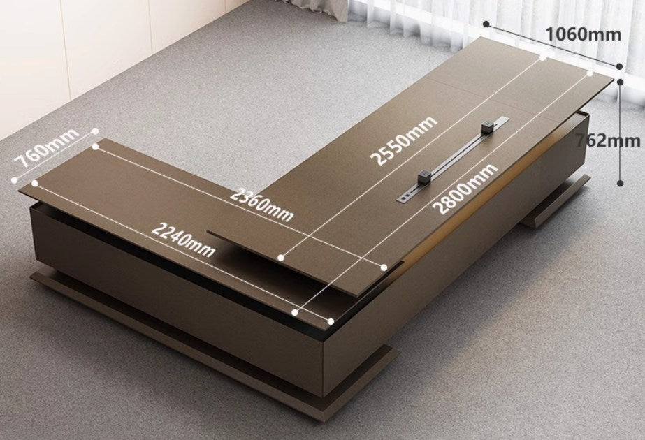 <包送貨包安裝>組合式大班台TOF20