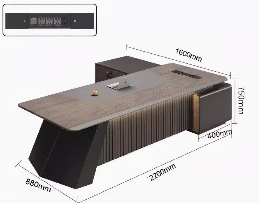 <包送貨包安裝>簡約烤漆大班檯TOF21
