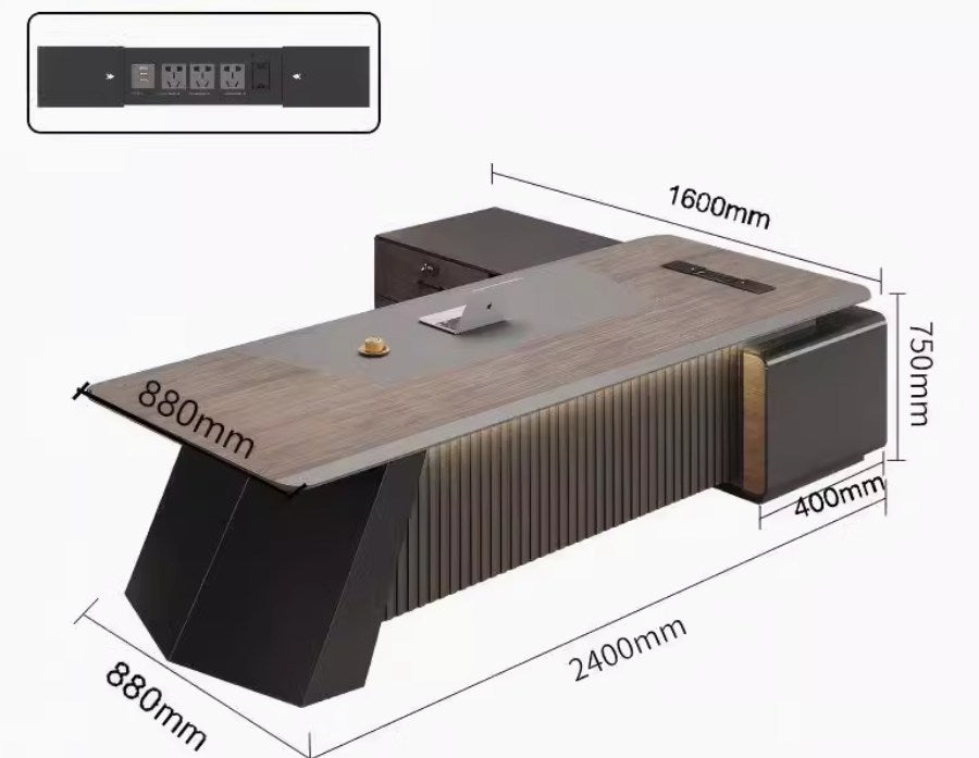 <包送貨包安裝>簡約烤漆大班檯TOF21