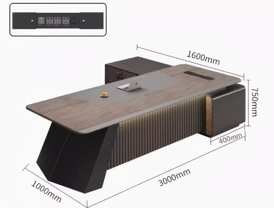 <包送貨包安裝>簡約烤漆大班檯TOF21