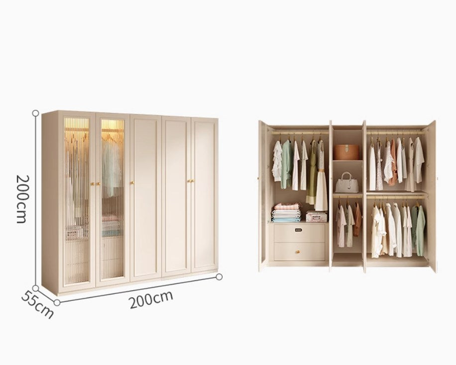 <包送貨包安裝>簡約臥室通頂大衣櫃TT016